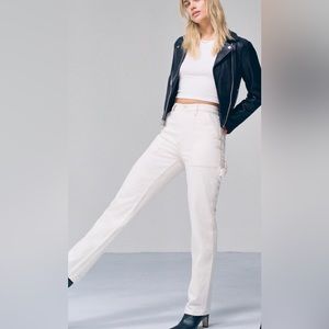 Abercrombie high rise 90s straight leg jean curve love Sz 25 $100- new w/o tag